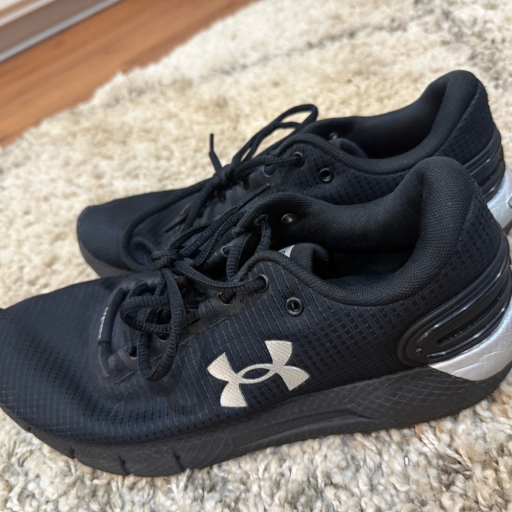 Under Armour Black Sneakers with Silver Logo